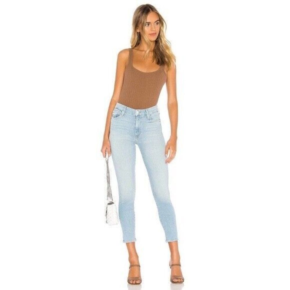 MOTHER Light Blue Ankle & Cropped Jeans